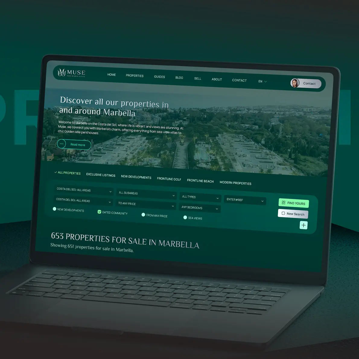Розробка UX/UI дизайну сайту для сервісу нерухомості в Іспанії та Європі